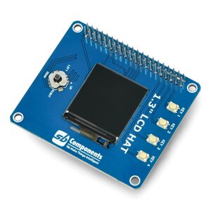 Екран HAT з РК-дисплеєм 1,3" 240x240px для Raspberry Pi - SB Components SKU21864
