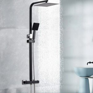 Душова система 25 см з термостатичним змішувачем для душу Набір душових насадок для ванної кімнати Ручний душ