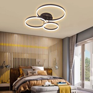 Стельова лампа Світлодіодний стельовий світильник Сучасне світло для вітальні 112 Вт Підвісна лампа круглої форми з