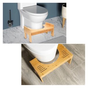 Туалетний стілець, дерев'яний туалетний стілець 7-9" дюймовий туалетний стілець з нековзним покриттям