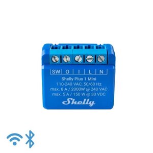 Shelly Plus 1 Mini - 1x 240 В/8 А WLAN/Bluetooth реле