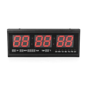 3-дюймовий світлодіодний настінний годинник Цифровий світлодіодний настінний годинник з календарем, датою, температурою