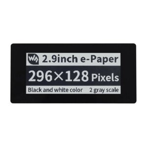 Сенсорний дисплей E-Paper E-Ink - 2,9 296x128px - SPI / I2C - чорно-білий - для Raspberry Pi Pico - Waveshare 20051