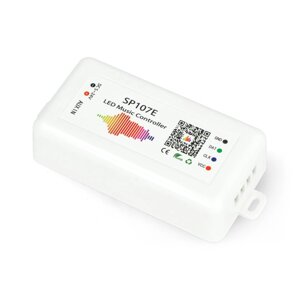 Драйвер для адресних світлодіодних стрічок RGB Bluetooth і світлодіодних музичних контролерів SP107E - світлові та