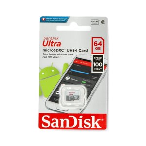 Карта пам'яті SanDisk Ultra 533x microSD 64 ГБ 100 МБ/с UHS-I класу 10