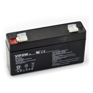 Гелевий акумулятор 6V / 1,3Ah Vipow