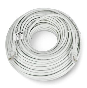 Ethernet патч-кабель Lanberg UTP 5e 30м - сірий