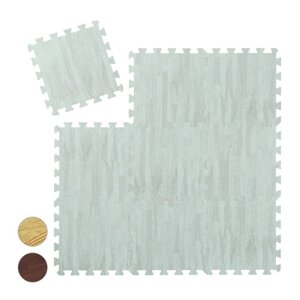 9 x захисний килимок для підлоги під дерево білого кольору