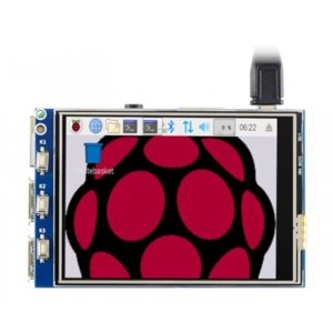 Сенсорний екран - резистивний LCD TFT 3,2 320x240px для Raspberry Pi 4B / 3B + / 3B - SPI GPIO