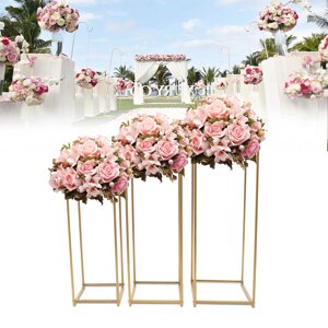 Підставка для квітів 3 шт Золотий квітковий стілець металевий квітковий стілець для весільних прикрас