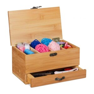 Бамбукова швейна коробка