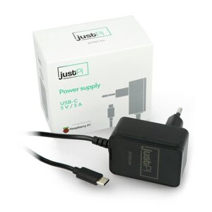 Блок живлення JustPi USB C 5V / 3A для Raspberry Pi 4B