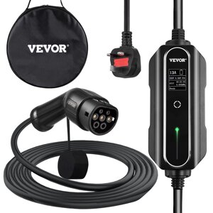 Зарядний кабель для електромобілів VEVOR 13 A для стандарту ЄС, 10 м зарядна станція для електромобіля з 3-контактним