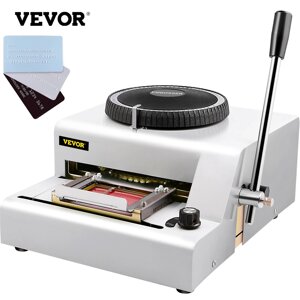 Принтер VEVOR Manual 72 символів, машина для тиснення ПВХ/ID/кредитних карток, машина для тиснення коду, машина для
