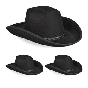 Ковбойський капелюх набір з 3 штук