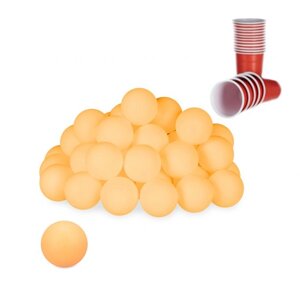 Кульки для пивного понгу помаранчеві
