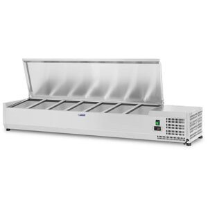 Холодильна вітрина - 160 x 39 см - 7 контейнерів GN 1/3