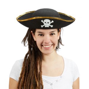 Піратський капелюх чорний