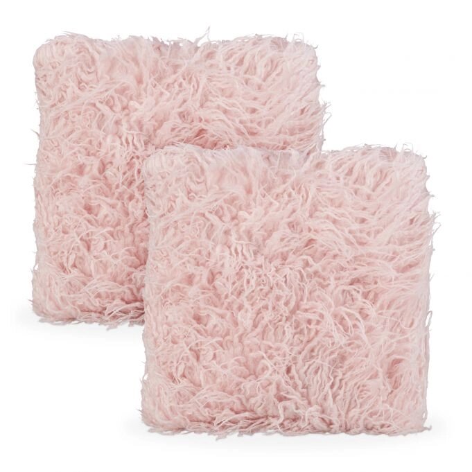 Пухнаста подушка рожева від компанії магазин Апельсин - фото 1