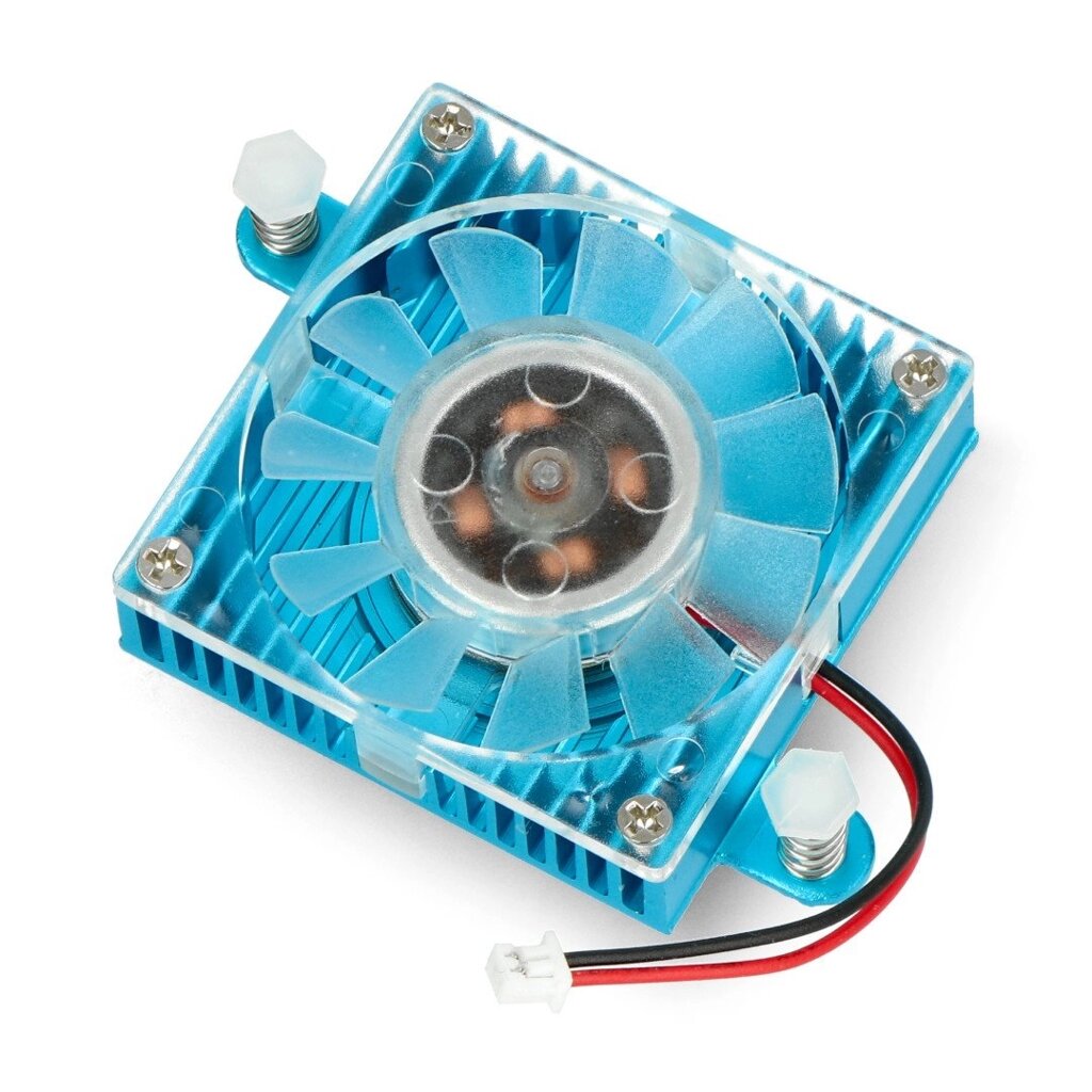Радіатор з вентилятором для Odroid XU-4 - синій від компанії магазин Апельсин - фото 1