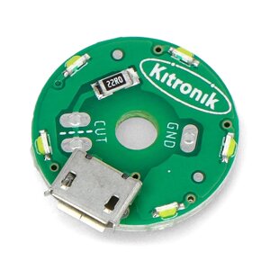 Світлодіодна стрічка RGB 5 x USB 5 V діодів - кругла - Kitronik 35167