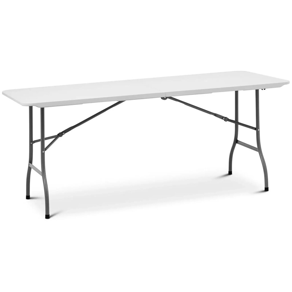Розкладний стіл - 1.800 x 750 x 740 мм - Royal Catering - 150 кг - внутрішній/зовнішній - білий від компанії магазин Апельсин - фото 1