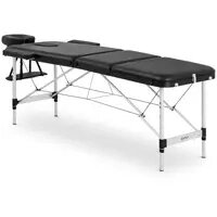 Складаний масажний стіл - 185 x 60 x 59 см - 180 кг - Чорний