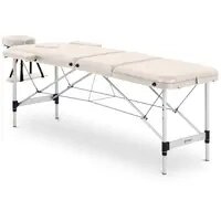 Складаний масажний стіл - 185 x 60 x 60-81 см - 180 кг - Бежевий