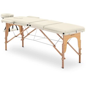 Складаний масажний стіл - 185 x 60 x 60 - 85 см - 227 кг - Бежевий