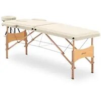 Складаний масажний стіл - 185 x 60 x 63-86 см - 227 кг - Бежевий