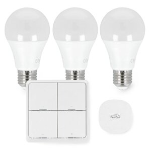 Стартовий набір для розумного будинку - лампочка, вимикач, міні-концентратор - BroadLink BLE