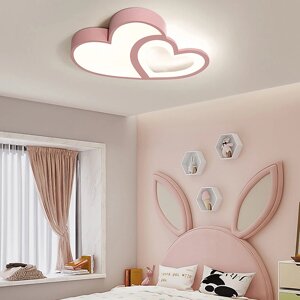 Світлодіодна дитяча кімната стельова лампа у формі серця акрилова лампа регульований світлодіодний стельовий світильник