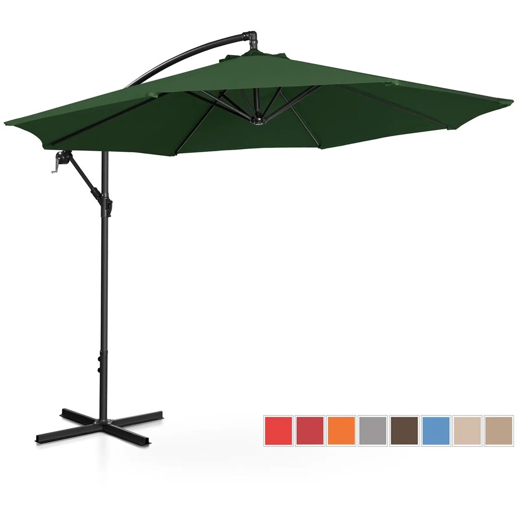 Світлофорна парасолька - Зелена - Кругла - Ø 300 см - З можливістю нахилу від компанії магазин Апельсин - фото 1