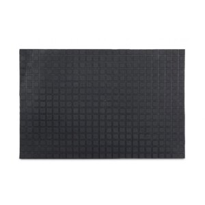 Протиковзкий гумовий дверний килимок 0,5 x 60 x 40 см, чорний