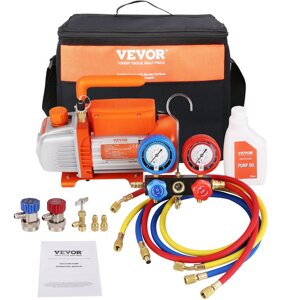 Вакуумний насос VEVOR 128 л/хв вакуумний насос A2L вибухозахищений 180 Вт змінного струму 220В/50Гц