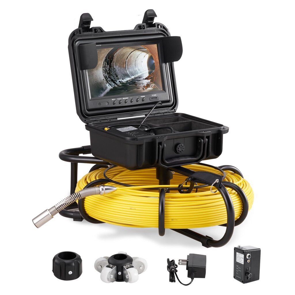VEVOR камера для огляду труб камера каналізаційна камера камера для огляду труб 9-дюймовий екран 720p камера для огляду  від компанії магазин Апельсин - фото 1