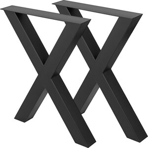 Ніжки столу VEVOR металевий каркас столу 720x760 мм 28,3 x 29,9 дюйма з нержавіючої сталі ніжки столу чорні легка