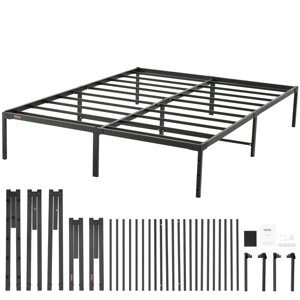 Платформне ліжко VEVOR Сталеве металеве решітчасте ліжко Рама ліжка 680 кг Вантажопідйомність Рама ліжка 2085 x 1578 x