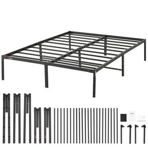 Платформне ліжко VEVOR Сталеве металеве решітчасте ліжко Рама ліжка 680 кг Вантажопідйомність Рама ліжка 1960 x 1423 x