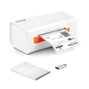 Принтер етикеток VEVOR принтер етикеток термопринтер етикеток 150 мм/с принтер етикеток транспортних етикеток принтер