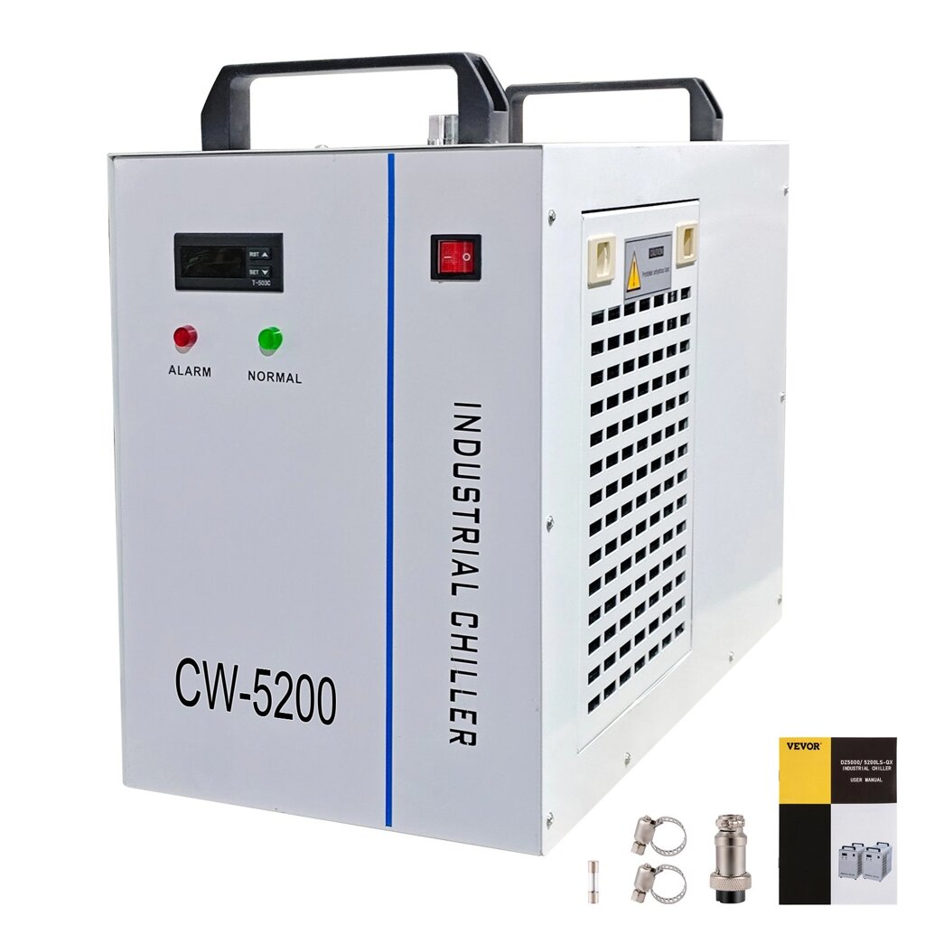 VEVOR Промисловий водяний охолоджувач CW-5200 CO2 охолоджувач лазерних трубок 6 л Водяний охолоджувач для охолодження від компанії магазин Апельсин - фото 1