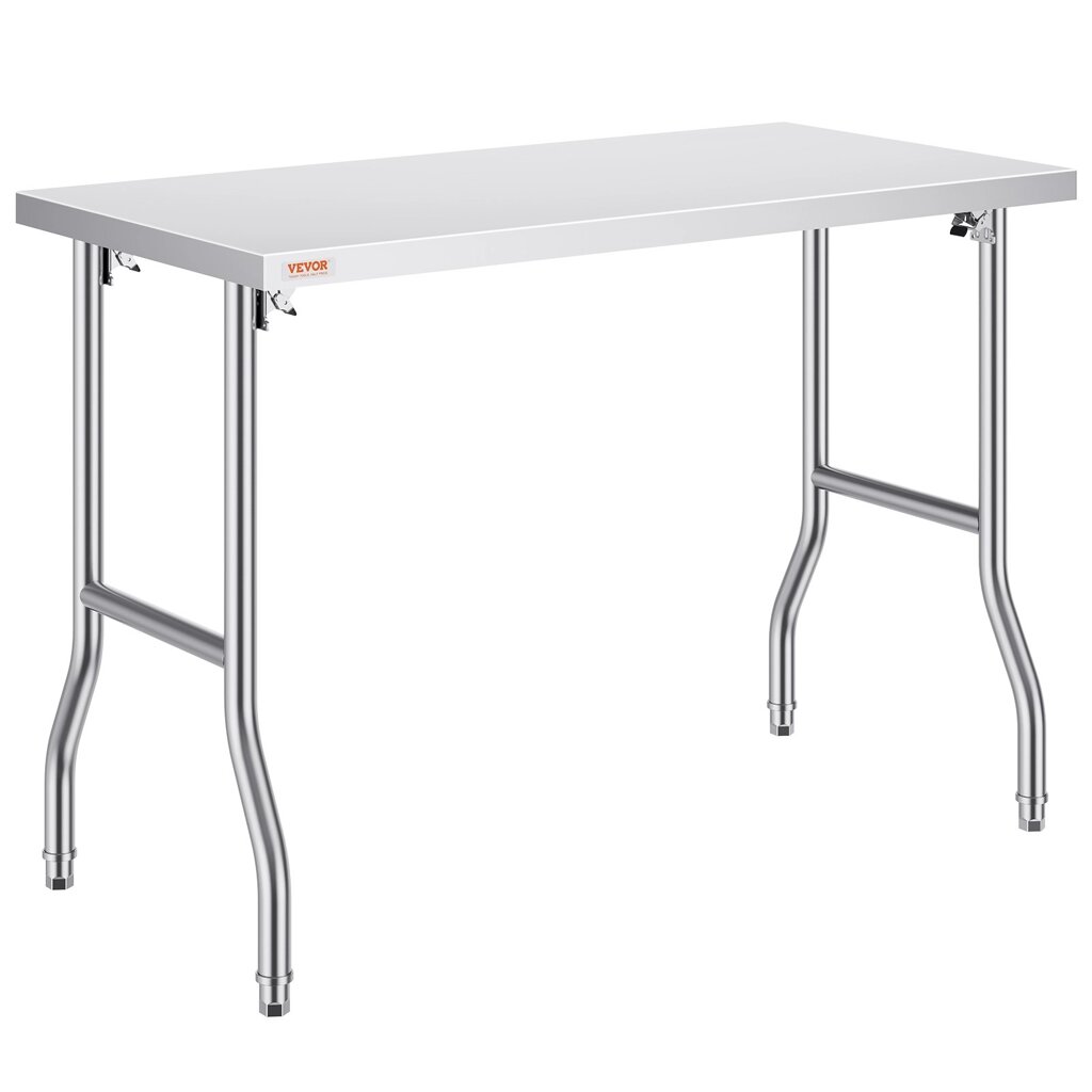 VEVOR робочий стіл кухонний, 1220 x 610 x 850 мм робочий стіл гастроном з нержавіючої сталі стіл для приготування їжі від компанії магазин Апельсин - фото 1