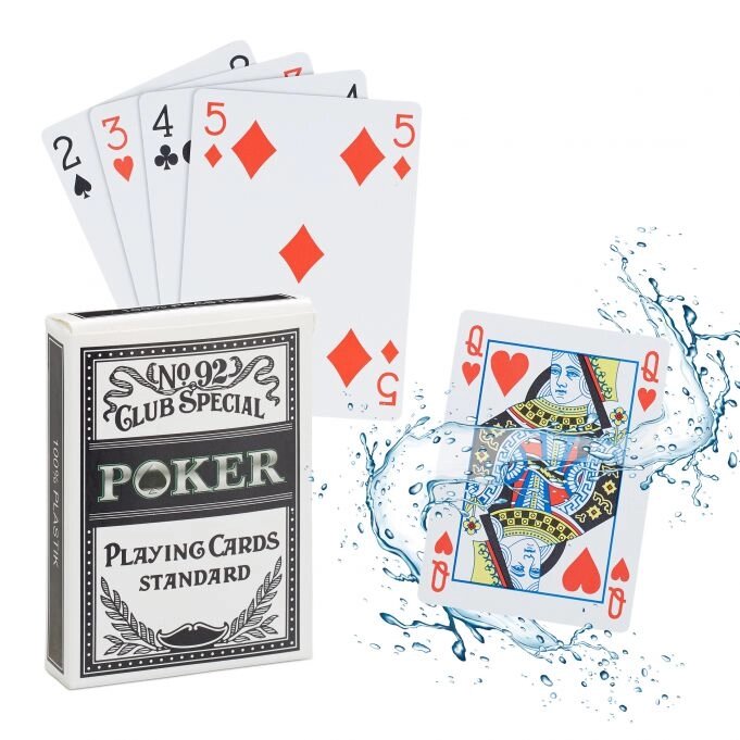 Водонепроникні пластикові покерні карти від компанії магазин Апельсин - фото 1