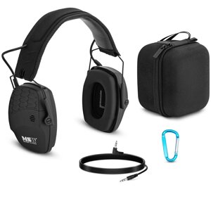 Захист слуху з Bluetooth - динамічний контроль зовнішнього шуму - чорний