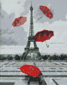 Алмазна мозаїка по номерам на холсті 40*50см Идейка АМО7219 Улюблений Париж