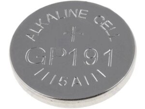 Батарейка (таблетка) GP 1шт 191-U10 лужна AG8, LR55