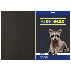 Ксер папір А4 80г/м 50арк Buromax Dark чорний BM. 2721450-01