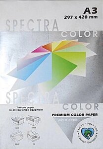 Ксер папір кольор пастель а3 80г/м 500арк spectra color