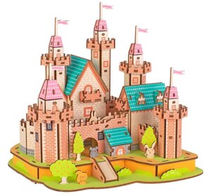 Модель 3D деревянна сборна WoodCraft HD08 Замок принцеси 21,7*19,5*22см