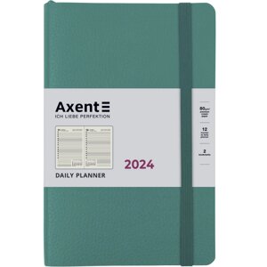 Щоденник А5 Axent 2024 Partner Soft Skin 8810-24-A_Серо-голубой